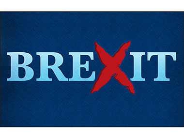 Brexit with letter x as a scar