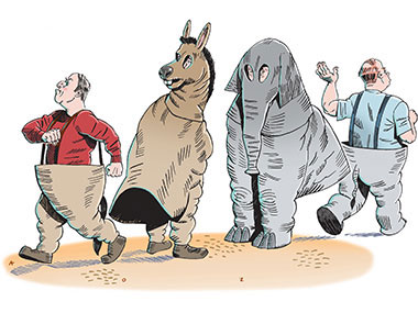 Democrats and republicans abandon center extemeism radical 
