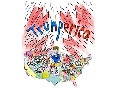 Trump apocolyptic vision disutiopia Trump GOP hate