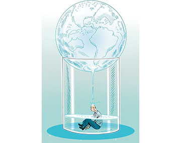 Global Warming environment Antarctica polar ice caps rising oceans