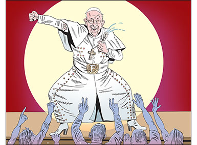 Pope Francis super star popular