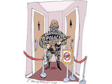 Anti LGBT bathroom law trans gender toilet gay McCrory