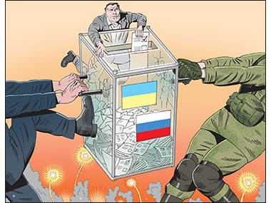 Ukraine conflict over separatist vote election Russia