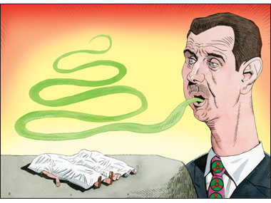 Assad Syria Nerve gas terror autrocity 