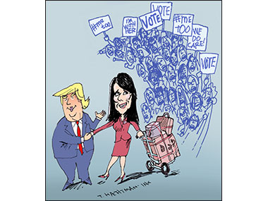 Trump and Nikki Haley bid farewell