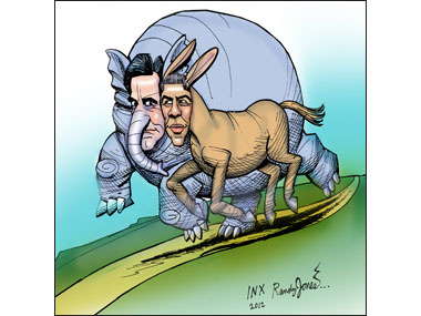 Romney and Obama Neck to neck
