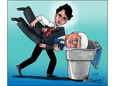 Canadian Election Trudeau beats Harper