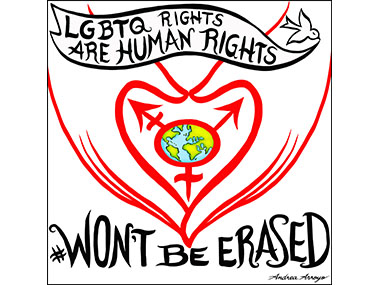Image about LGBTQ rights being not erased