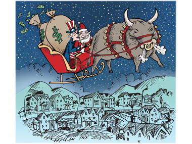 Bullish Christmas Economy Holidays