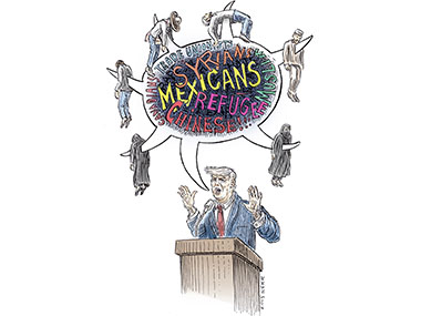 Donald Trump GOP Hate speech bigotry racism
