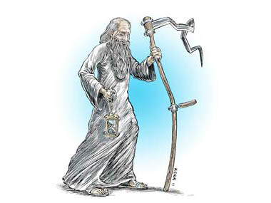 Father Time Happy New Year 2013