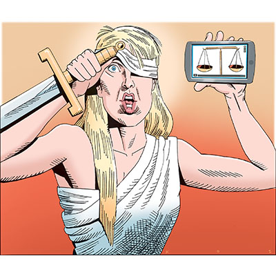 Blind Justice shocked to see social media