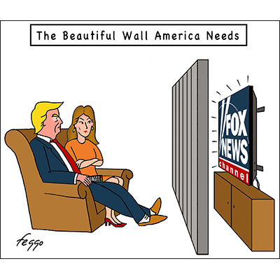 Trump blocked from watching FOX news