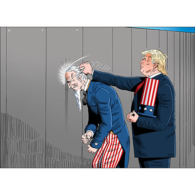 Trump bashing Uncle Sam