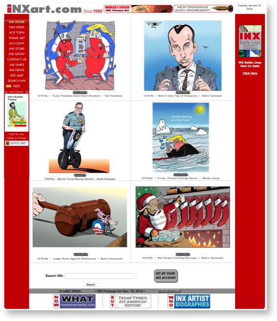 Image of Old INX design page
