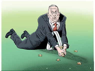 General Mattis falls on his sword after being fired by President Donald Trump